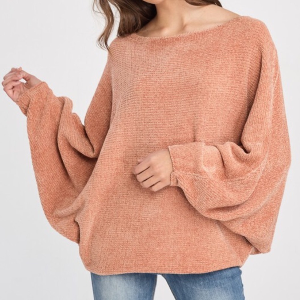 LAST ITEM▫️Caramel Chenille Dolman - Picture 7 of 8